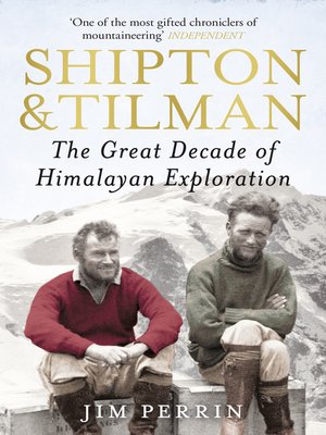 cover image of Shipton and Tilman